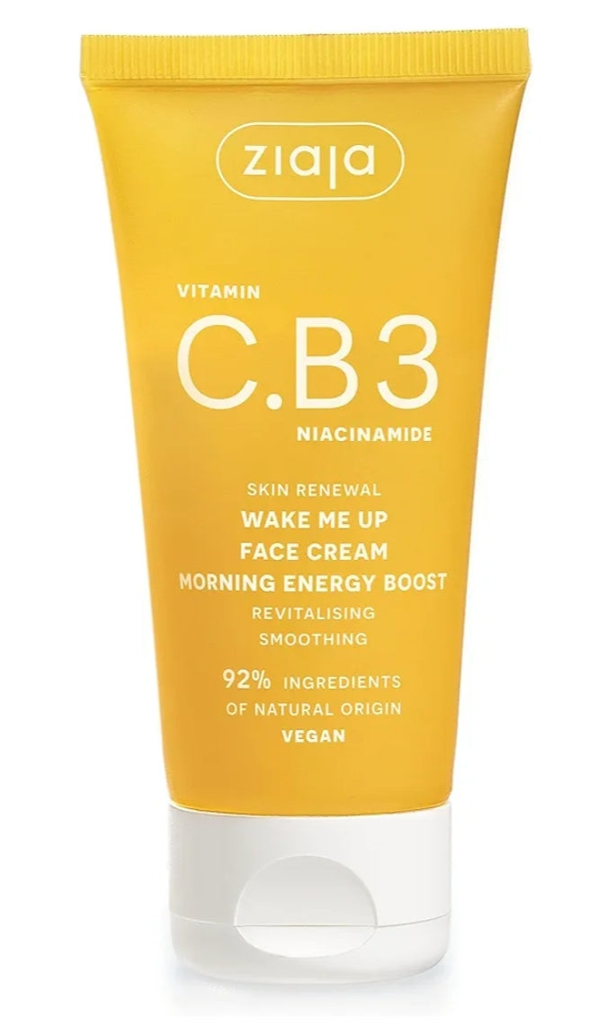 Crema facial de día revitalizante. Wake Me Up. VITAMINA C.B3 NIACINAMIDA