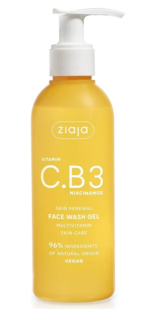 Gel limpiador facial VITAMINA C.B3 NIACINAMIDA
